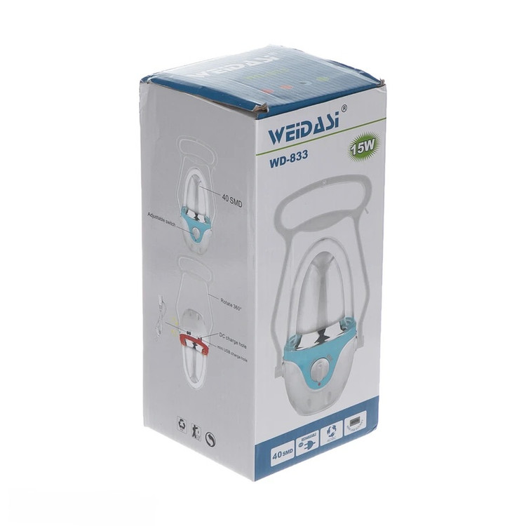 چراغ فانوسی شارژی ویداسی مدل WD-833