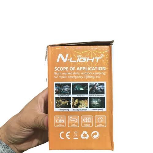 لامپ شارژی خورشیدی 300 وات کشویی N-LIGHT مدل Q106T