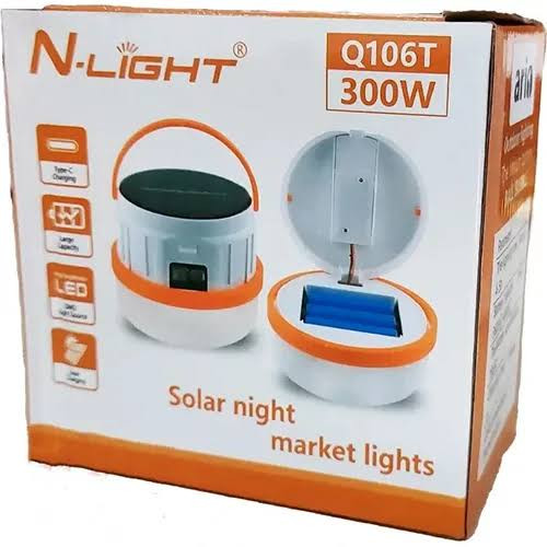 لامپ شارژی خورشیدی 300 وات کشویی N-LIGHT مدل Q106T