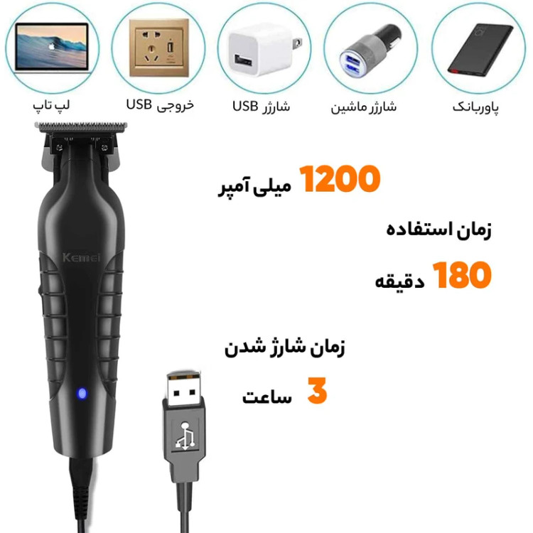 ماشین اصلاح کیمی KM-2299