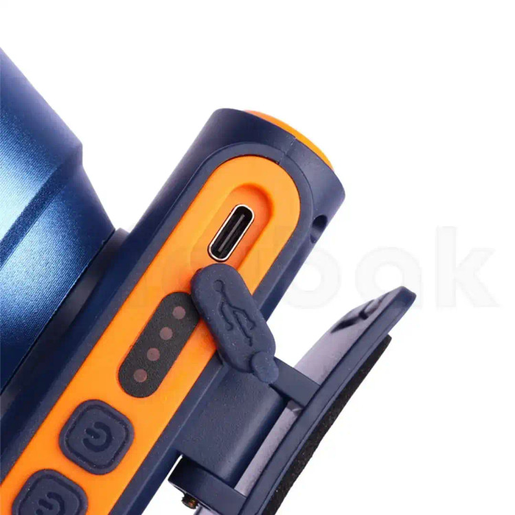 نمایش درگاه شارژ تایپ سی چراغ پیشانی H129